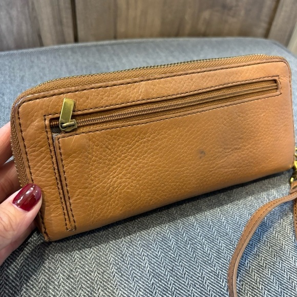 Fossil Pebble Leather Wallet Wristlet - Picture 3 of 8